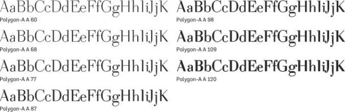 Polygon-A Font Preview