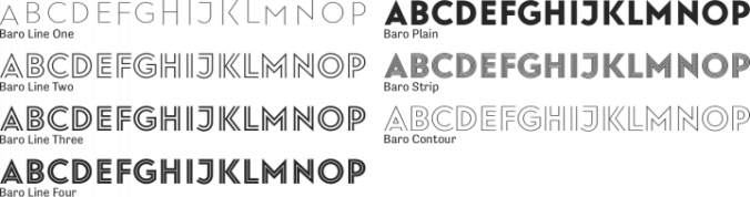 Baro Font Preview
