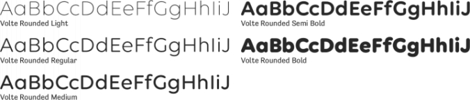 Volte Rounded Font Preview