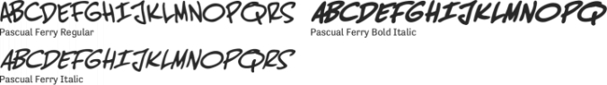 Pascual Ferry Font Preview