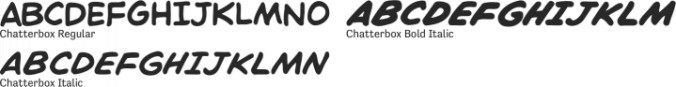 Chatterbox Font Preview
