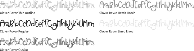 Clover Rover Font Preview