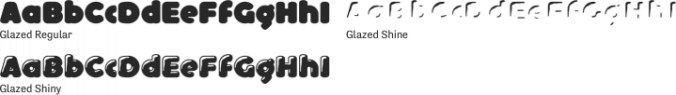 Glazed Font Preview