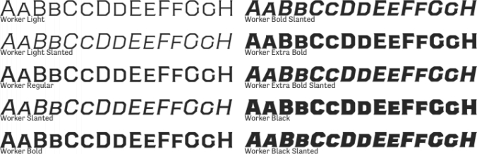 Worker Font Preview