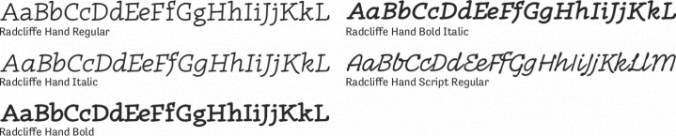 Radcliffe Hand Font Preview