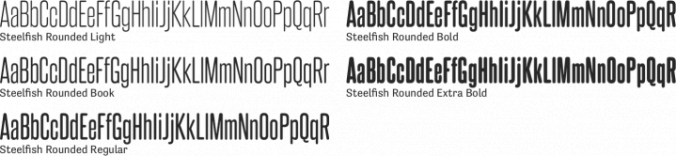 Steelfish Rounded Font Preview