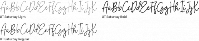UT Saturday Font Preview