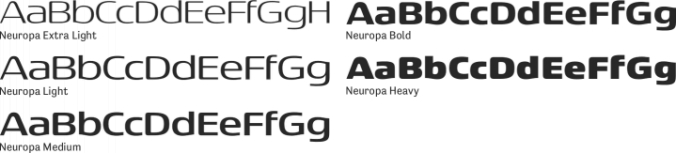 Neuropa Font Preview