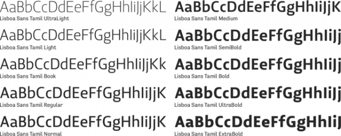 Lisboa Sans Tamil Font Preview