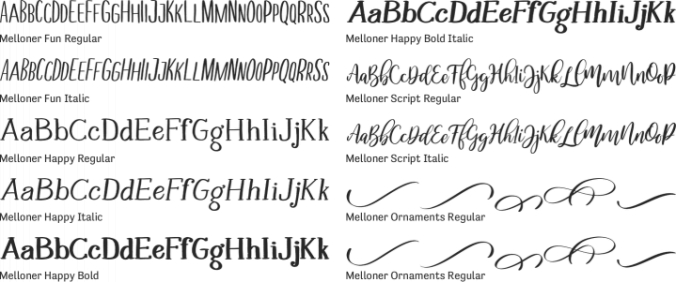 Melloner Font Preview