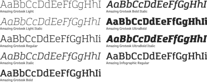 Amazing Grotesk Font Preview