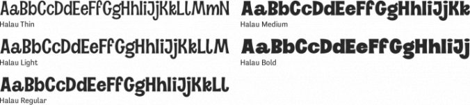 Halau Font Preview