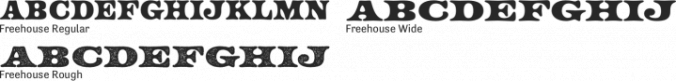 Freehouse Font Preview