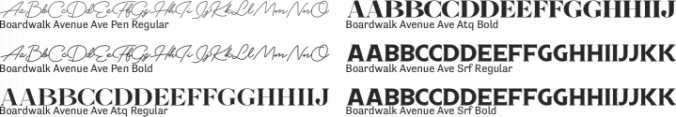 Boardwalk Avenue Font Preview