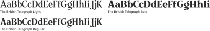 The British Telegraph Font Preview