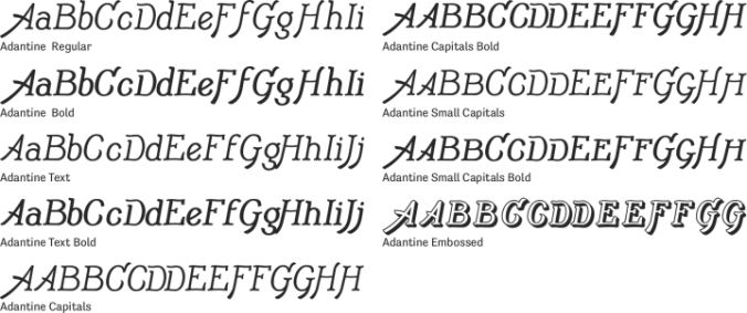 Adantine font download