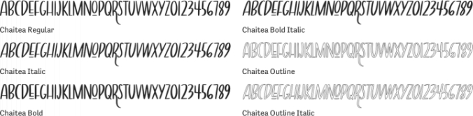 Chaitea Font Preview