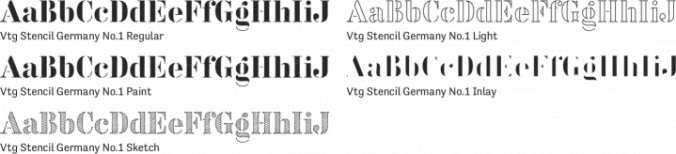Vtg Stencil Germany No.1 font download