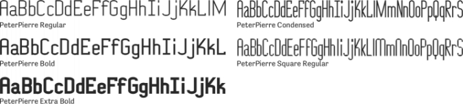 PeterPierre Font Preview