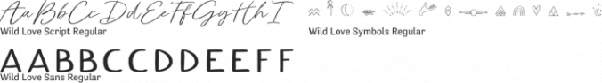 Wild Love Font Preview