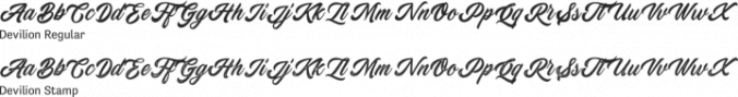 Devilion - Hand Lettering Script Font Preview