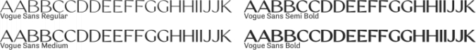 Vogue Sans Font Preview