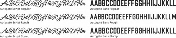 Autogate Font Preview