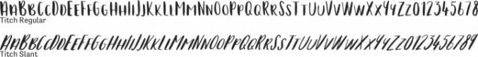 Titch Font Preview