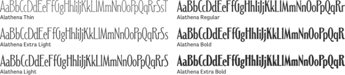 Alathena Font Preview