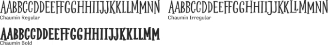 Chaumin Font Preview
