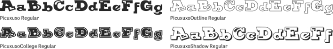 Picuxuxo Font Preview