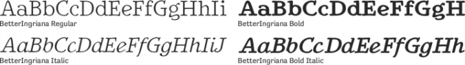 BetterIngriana Font Preview