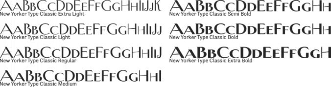 New Yorker Type Classic Font Preview