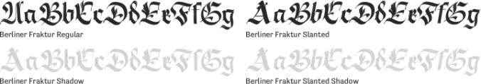 Berliner Fraktur font download