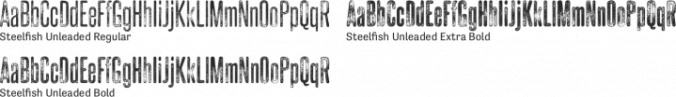 Steelfish Unleaded Font Preview