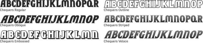 Chequers font download