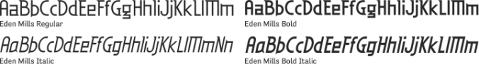 Eden Mills Font Preview