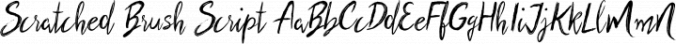 Scratched Brush Script Font Preview