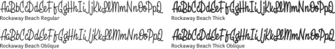 Rockaway Beach Font Preview