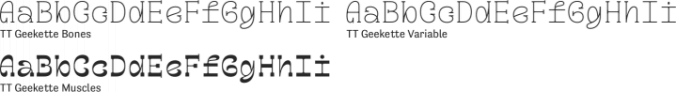 TT Geekette Font Preview