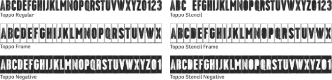 Toppo Font Preview