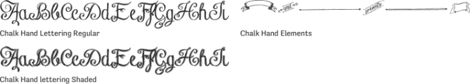 Chalk Hand Font Preview
