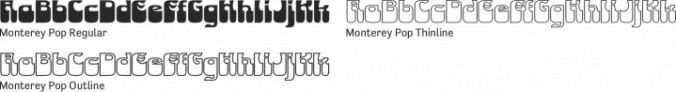 Monterey Pop Font Preview