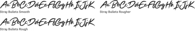 Stray Bullets Font Preview