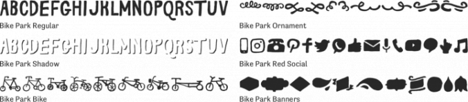 Bike Park Font Preview