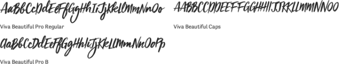 Viva Beautiful Font Preview