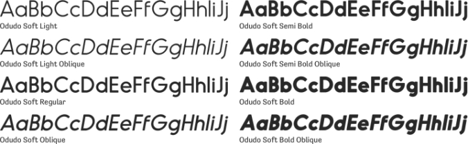 Odudo Soft Font Preview