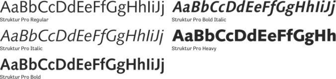 Struktur Pro Font Preview