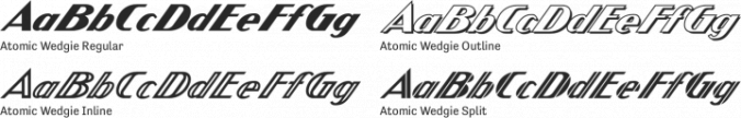 Atomic Wedgie Font Preview
