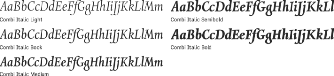 Combi Italic Font Preview